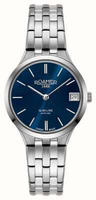 Roamer Slim-Line Classic Ladies Blue Dial Steel Bracelet 512857 41 45 20