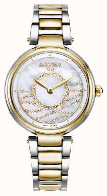 Roamer Lady Mermaid Yellow Gold Bi Colour Bracelet 600857 47 15 50