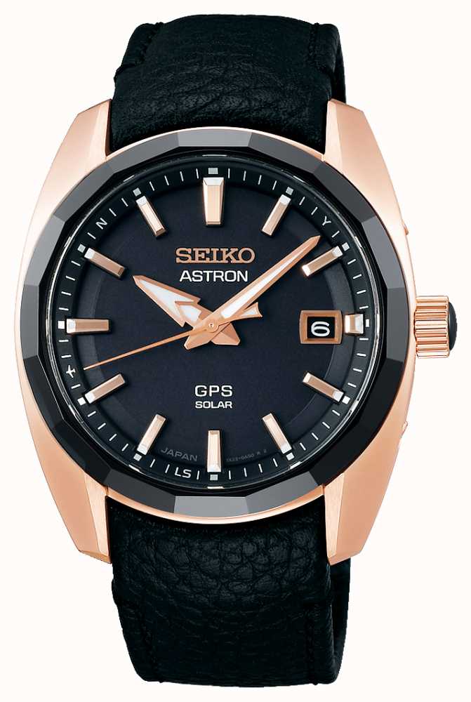 Seiko Astron GPS Solar Black Leather Strap SSJ012J1 - First Class Watches™