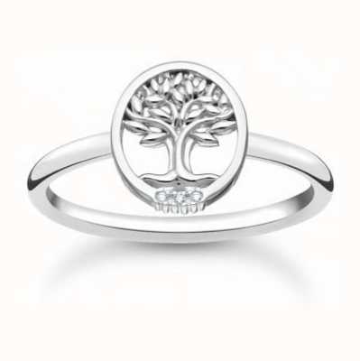 Thomas Sabo Tree of Love Sterling Silver Cubic Zirconia Ring TR2375-051-14-54