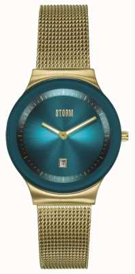 STORM Mini Sotec Gold and Teal Watch 47383/GD/TL