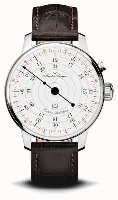 MeisterSinger Bell Hora Limited Edition Brown Leather Strap ED-BHO901