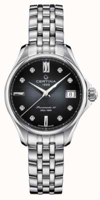 Certina DS Action Lady Black Diamond Dial Stainless Steel Watch C0322071105600
