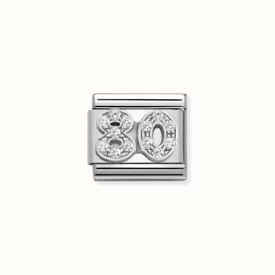 Nomination Composable CL SYMBOLS Steel Cubic Zirconia And Silver 925 80 330304/34