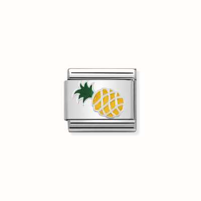 Nomination Composable Classic SYMBOLS In Stainless Steel Enamel And Silver 925 Pinapple 330202/45