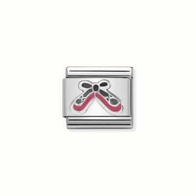 Nomination Composable Classic SYMBOLS In Stainless Steel Enamel And Silver 925 Ballet Shoes 330202/41