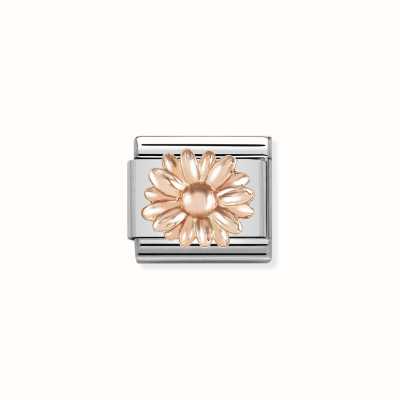 Nomination Composable Classic RELIEF SYMBOLS Stainless Steel And Gold 9k Daisy 430106/08