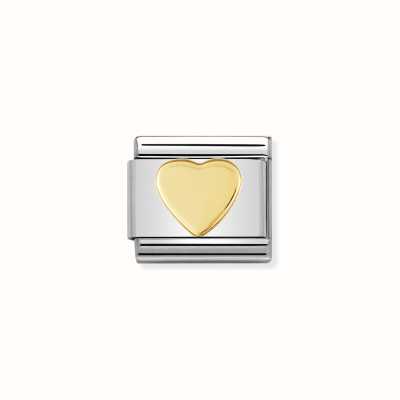 Nomination COMPOSABLE Classic LOVE In Stainless Steel With 18k Gold Heart 030116/02