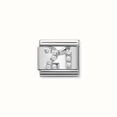 Nomination Composable CL SYMBOLS Steel Cubic Zirconia And Silver 925 21 330304/19