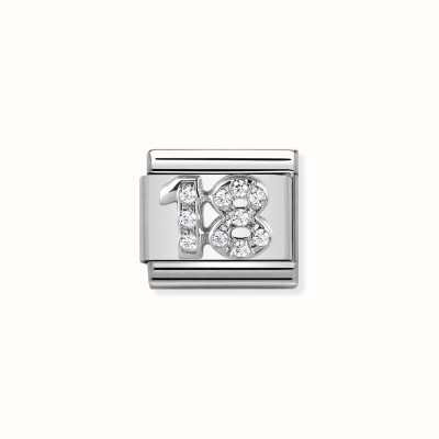Nomination Composable CL SYMBOLS Steel Cubic Zirconia And Silver 925 18 330304/18