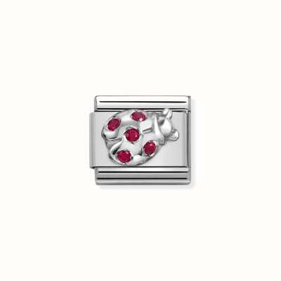 Nomination Composable CL SYMBOLS Steel Cubic Zirconia And Silver 925 RED Ladybug 330304/36