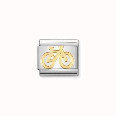 Nomination COMPOSABLE Classic TECH In Stainless Steel With 18k Gold Bike 030108/04