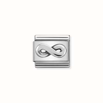 Nomination Composable Classic OXIDIZED SYMBOLS In St.steel And Sterling Silver Infinity 330101/21