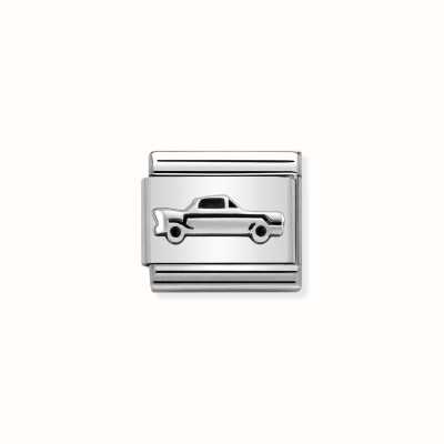 Nomination Composable Classic OXIDIZED SYMBOLS In St.steel And Sterling Silver Vintage Car 330101/33