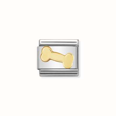 Nomination COMPOSABLE Classic FUN In Stainless Steel With 18k Gold Bone 030110/09