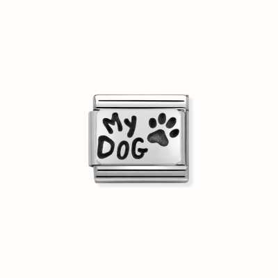 Nomination Composable Classic PLATES OXIDIZED Steel And Silver 925 MY DOG 330102/35
