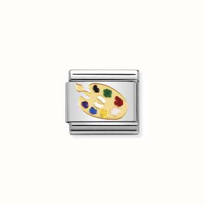 Nomination COMPOSABLE Classic DAILY LIFE In Stainless Steel With Enamel And 18k Gold Artist S Palette 030208/04