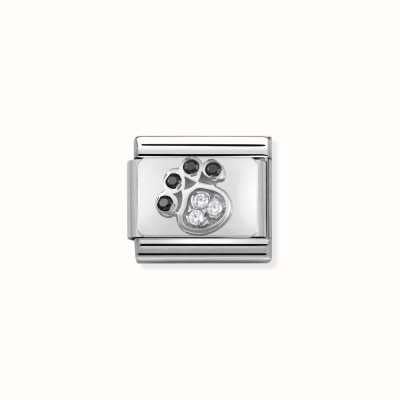 Nomination Composable CL SYMBOLS Steel Cubic Zirconia And Silver 925 Paw Print 330304/14