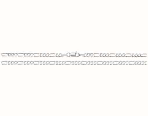 James Moore TH Silver 22" Figaro Chain G1144/22