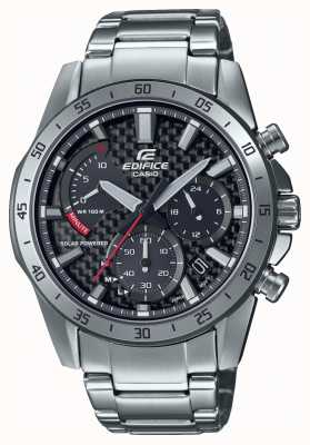 Casio Edifice Solar Carbon Dial Stainless Steel Watch EFS-S580D-1AVUEF