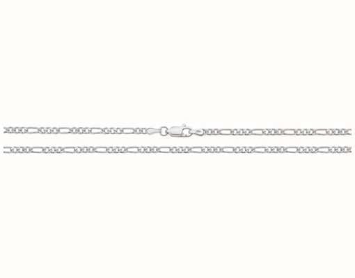 James Moore TH Silver Light Figaro Chain 22" G1143/22