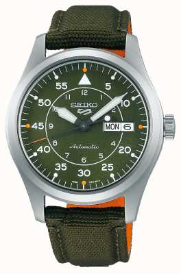 Seiko 5 Sports Flieger Automatic Green Dial Green Strap Watch SRPH29K1