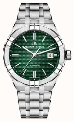 Maurice Lacroix Aikon 42mm Green Limited Edition Stainless Steel Bracelet AI6008-SS002-630-1