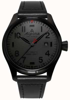 Alpina Men's Monochrome Black Automatic Watch AL-525GG4FBS6