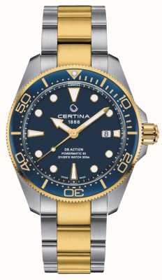 Certina DS Action Diver 43mm Powermatic 80 Blue Two Tone C0326072204100