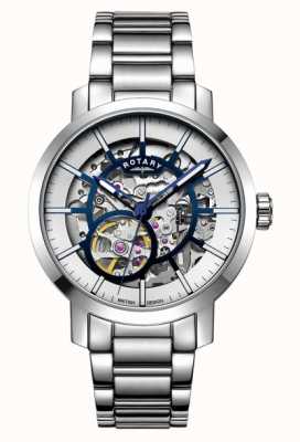 Rotary Greenwich Skeleton Automatic Grey Dial GB05356/05