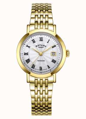 Rotary Women's Windsor Gold PVD Stainless Steel Watch LB05423/01