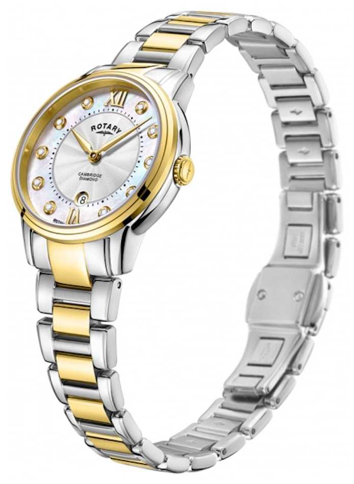 Rotary Women's Cambridge Diamond Set Two-Tone LB05426/07/D Watch 