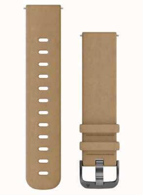 Garmin Quick Release Strap (20mm) Tan Suede / Slate Hardware - Strap Only 010-12691-04