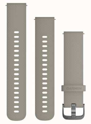 Garmin Quick Release Strap (20mm) Sandstone Silicone / Slate Hardware - Strap Only 010-12691-09