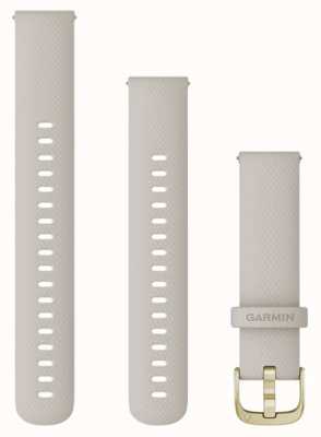Garmin Quick Release Strap (18mm) Light Sand Silicone / Light Gold Hardware - Strap Only 010-12932-0D