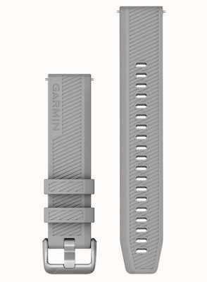 Garmin Quick Release Strap (20mm) Powder Grey Silicone / Stainless Steel Hardware - Strap Only 010-12925-00