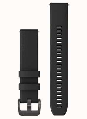 Garmin Quick Release Strap (20mm) Black Silicone / Gunmetal Hardware - Strap Only 010-13114-00