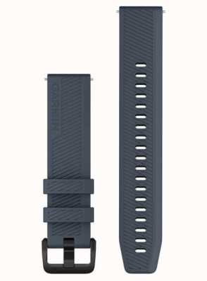 Garmin Quick Release Strap (20mm) Granite Blue Silicone / Black Stainless Steel Hardware - Strap Only 010-13076-01