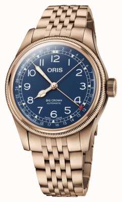 ORIS Big Crown Bronze Pointer Date Automatic (40mm) Blue Dial / Bronze Bracelet 01 754 7741 3165-07 8 20 01