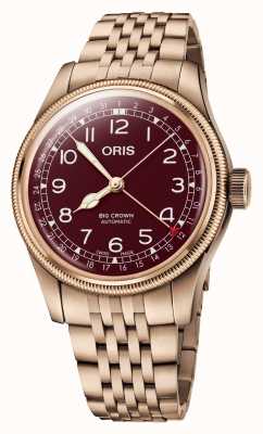 ORIS Big Crown Bronze Pointer Date Automatic (40mm) Red Dial / Bronze Bracelet 01 754 7741 3168-07 8 20 01