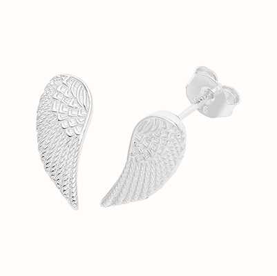 James Moore TH Silver Angel Wing Stud Earrings G51268
