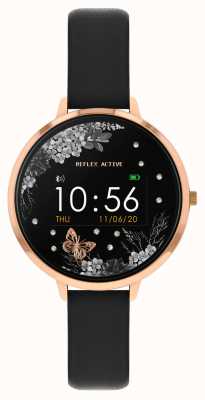 Reflex Active Series 03 Multi-Function Smartwatch (38mm) Digital Dial / Black Faux Leather RA03-2076