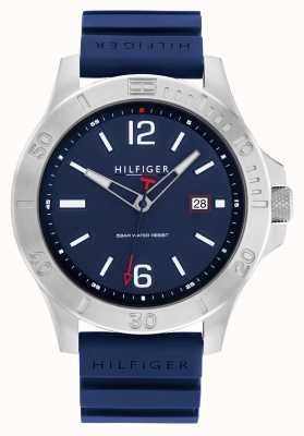 Tommy Hilfiger Ryan Men's Blue Silicone Strap Watch 1791991