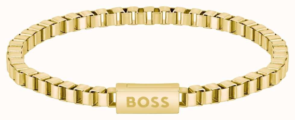 BOSS Jewellery Chain For Him Gold Toned Bracelet 1580289