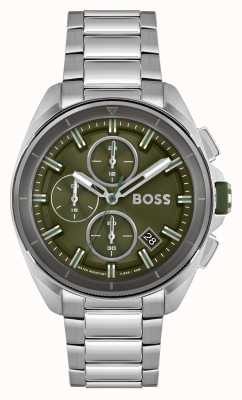 BOSS Volane | Green Chronograph Dial | Stainless Steel Bracelet 1513951