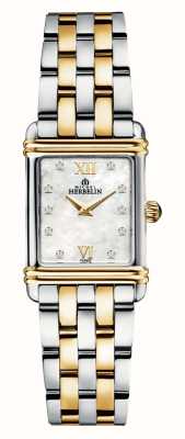 Herbelin Art Deco Diamonds Set Women's Two Tone Watch 17478BT59