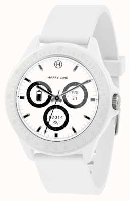 Harry Lime Monochrome White Silicone Strap Smartwatch HA07-2000