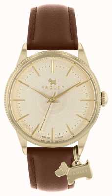 Radley Women's Gold Dial Brown Leather Strap RY21350
