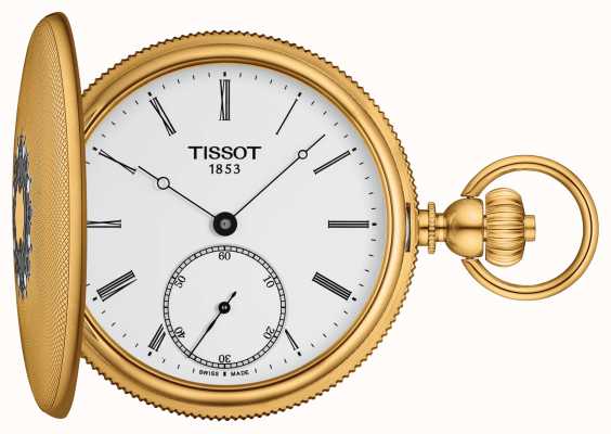 Tissot Savonnette Mechanical Yellow Gold Tone Plated Pocket Watch T8674053901300