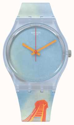 Swatch EIFFEL TOWER by Robert Delaunay Pompidou Art Collection Watch GZ357
